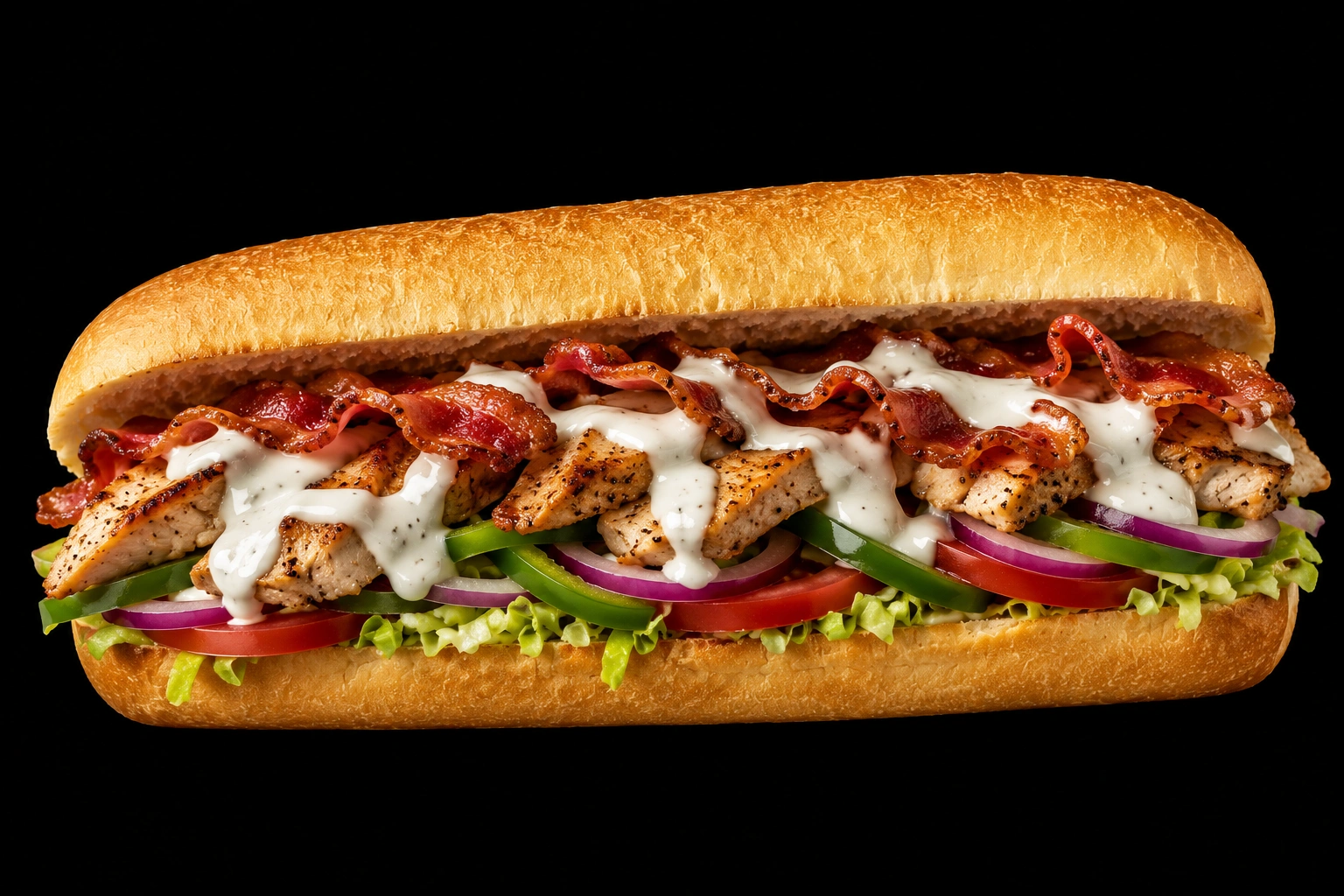 Honey Mustard Chicken from the Subway subs menu with price and calories