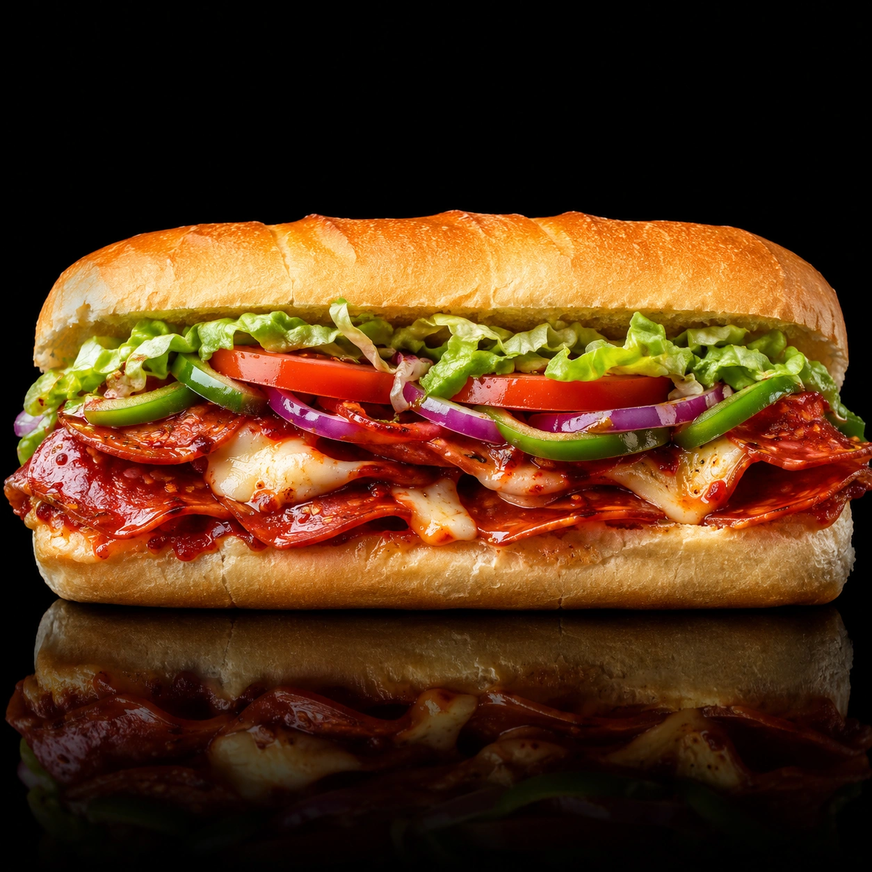 Spicy Pepperoni Subway Deli Faves sandwich