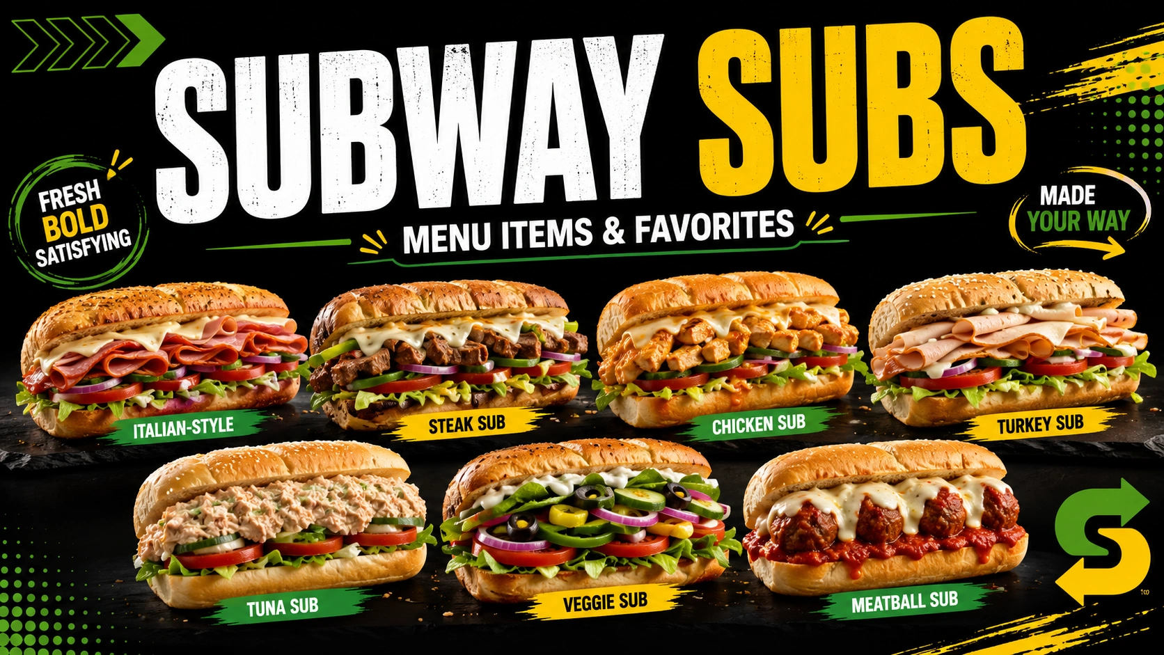 Subway subs menu 2026 prices calories and popular sandwiches