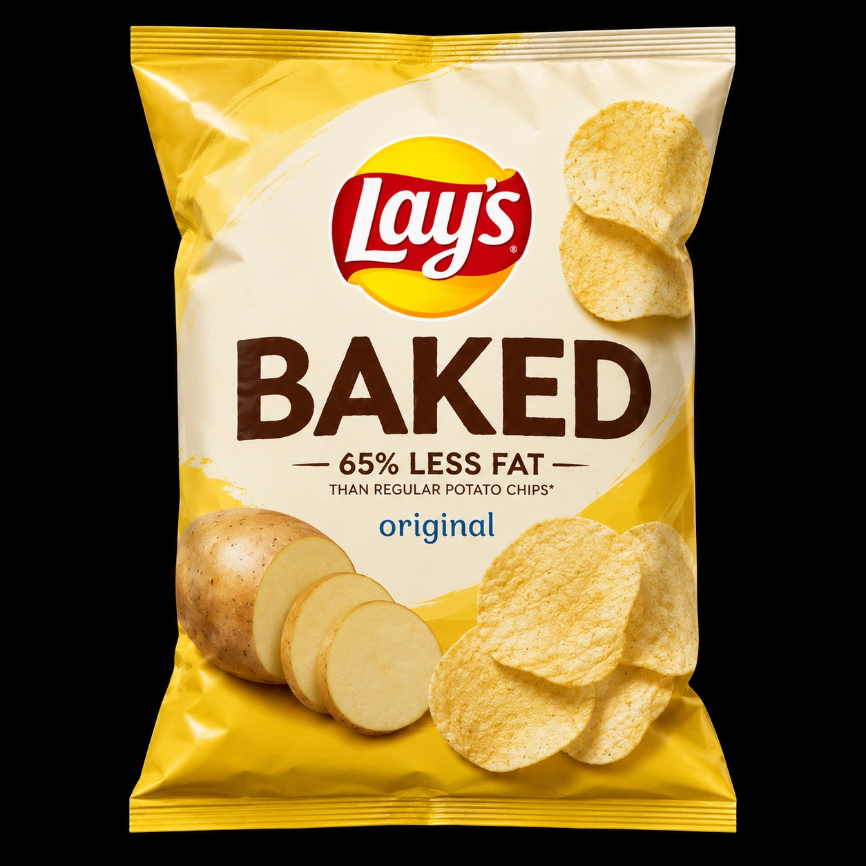 A bag of Lay's Baked Original chips available as a Subway side