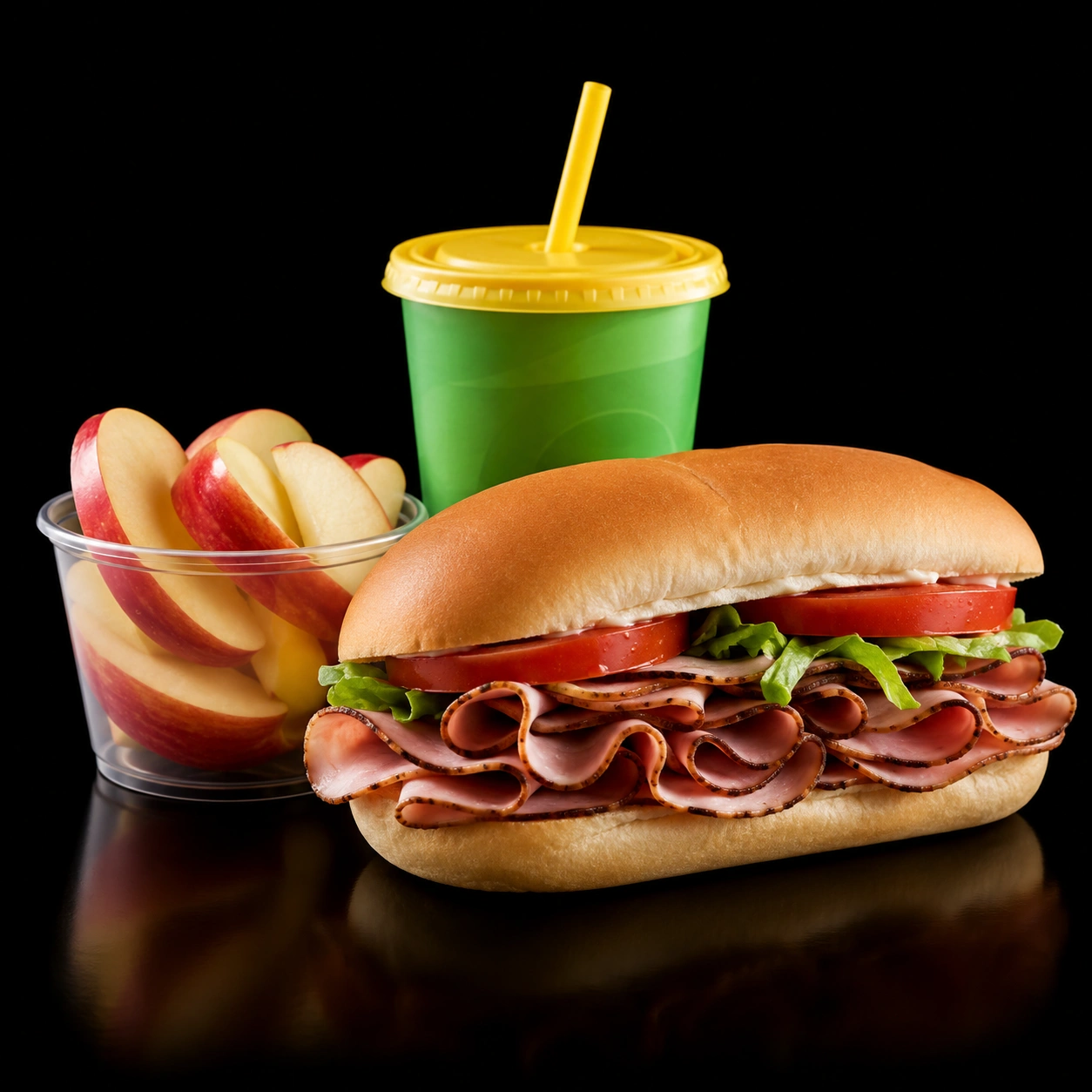 1 percent low-fat milk on Subway Kids Menu
