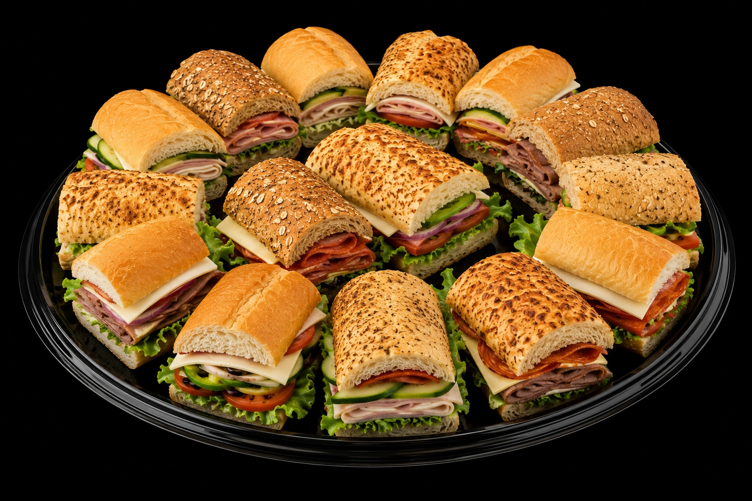 Wrap Platter from the Subway catering menu