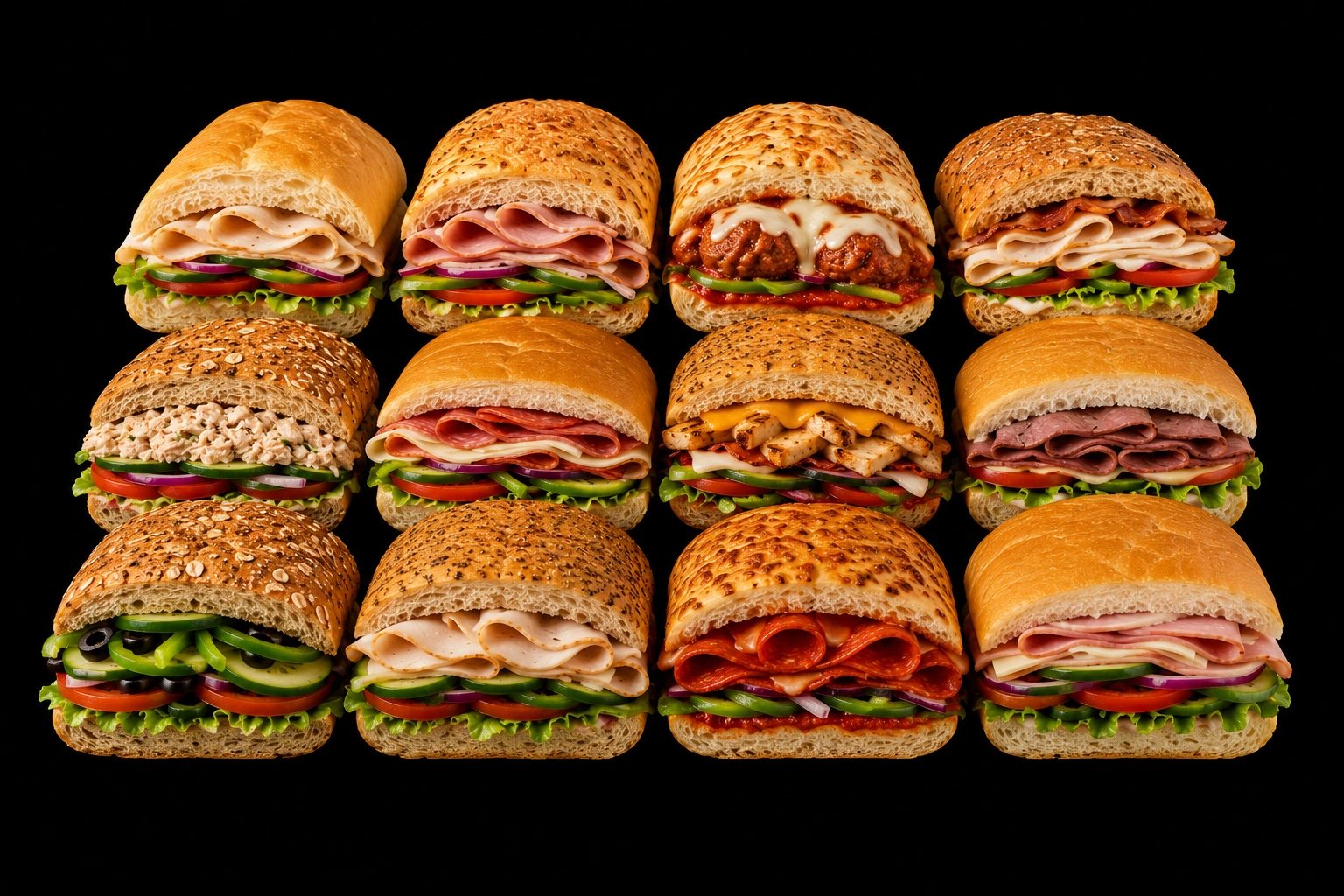 Custom Wrap Platter from the Subway catering menu