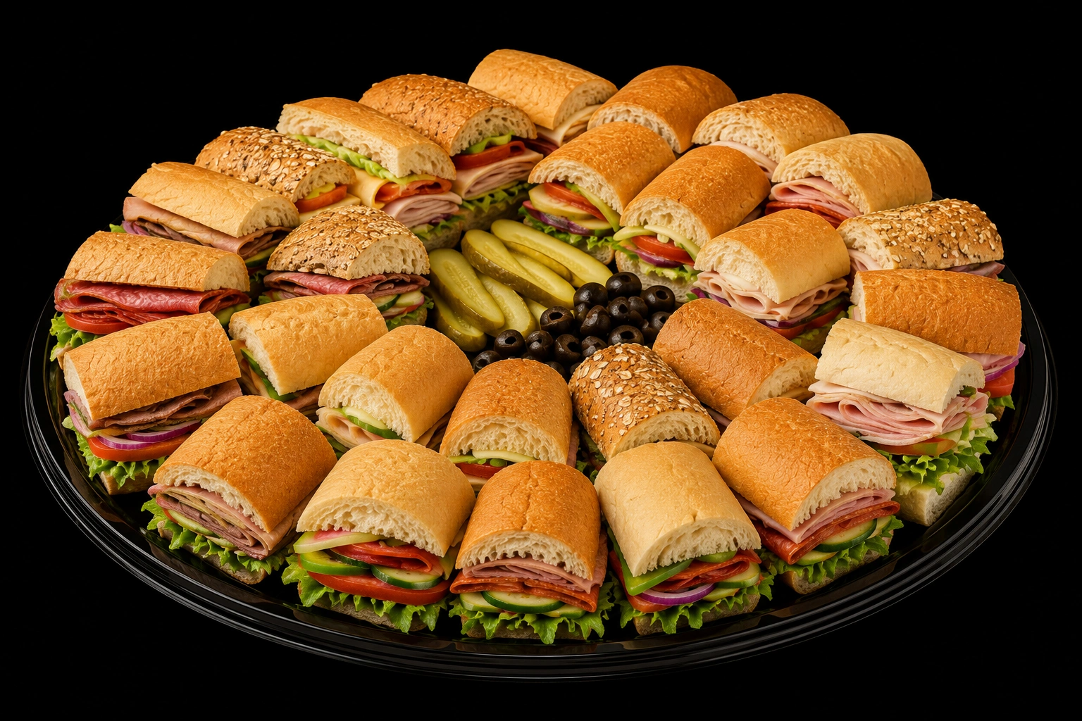 Toppings Tray from the Subway catering menu