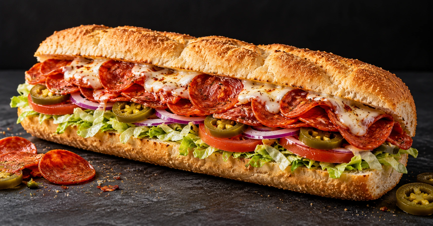 Spicy Pepperoni sandwich